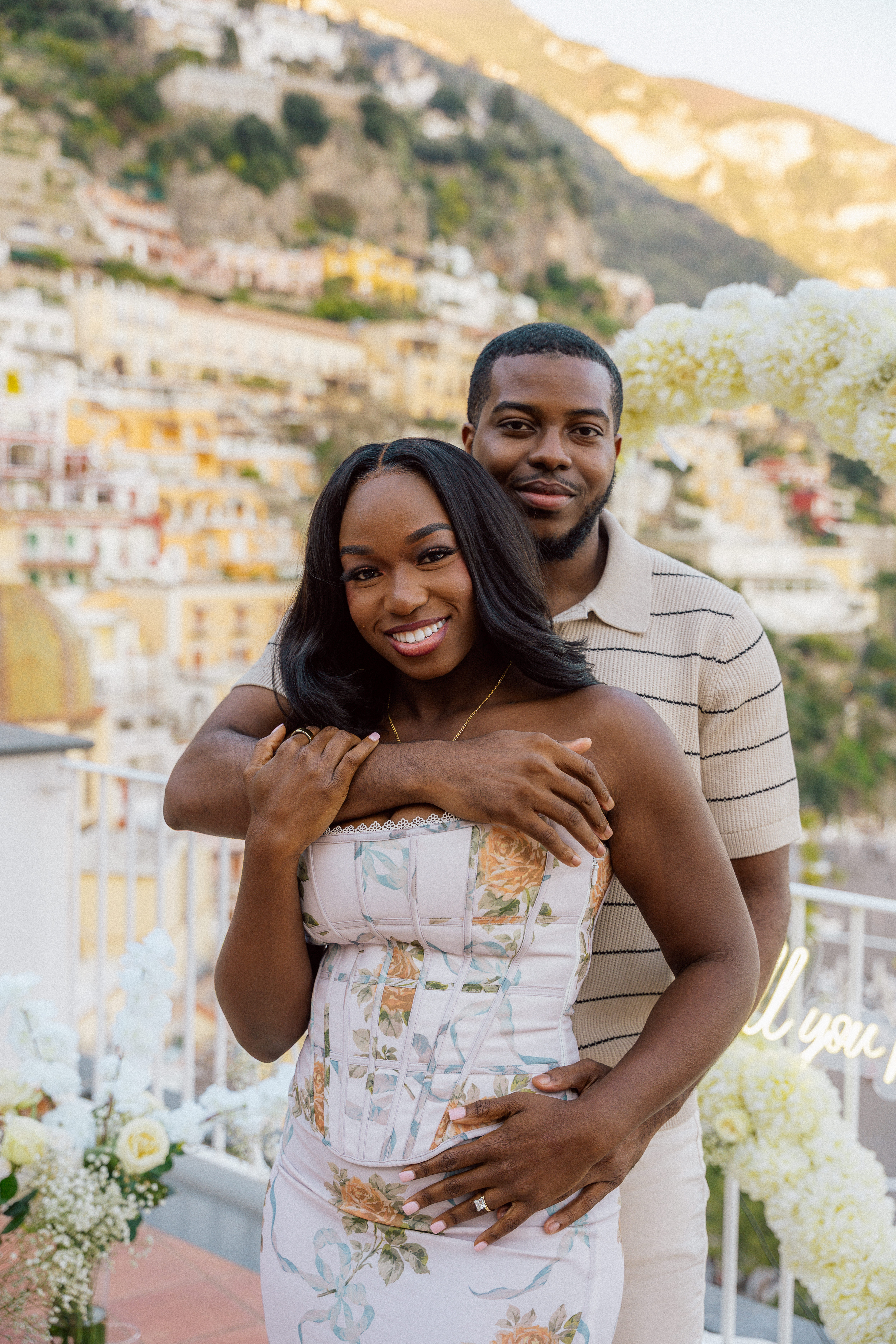 Eniola and Uchenna in Positano